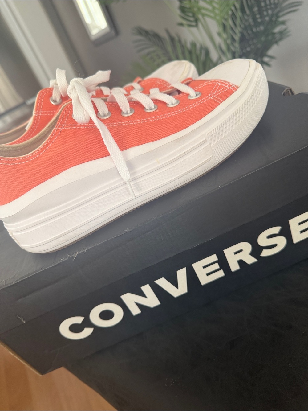 Converse Women's Coral Platform Canvas Sneakers